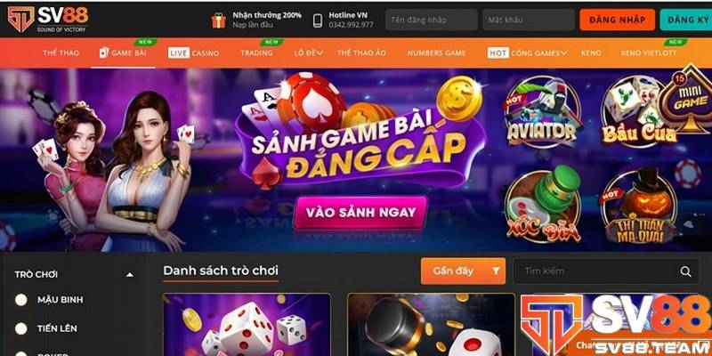 Bạn cần truy cập vào trang web hoặc tải ứng dụng SV88